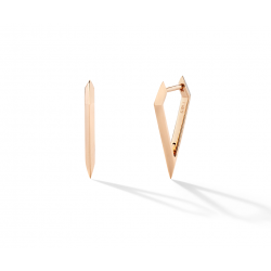 18k Rose Gold Geometric Earrings